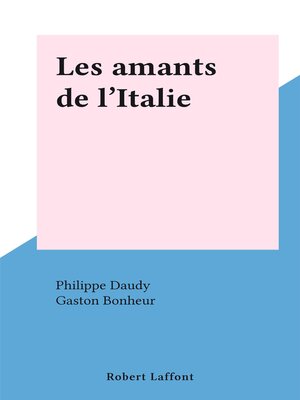 cover image of Les amants de l'Italie